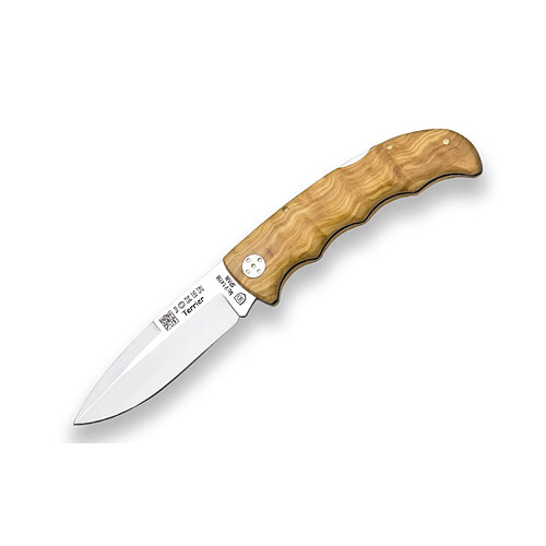 Couteau de chasse aux joker, lame MOVA de 9 cm, prise d'olive, 113 g de poids, NO20 + carte-cadeau polyvalente