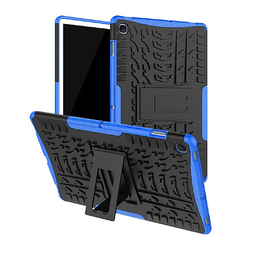 Wewoo Housse Coque antichoc TPU + PC pour Galaxy Tab S5eavec support Bleu