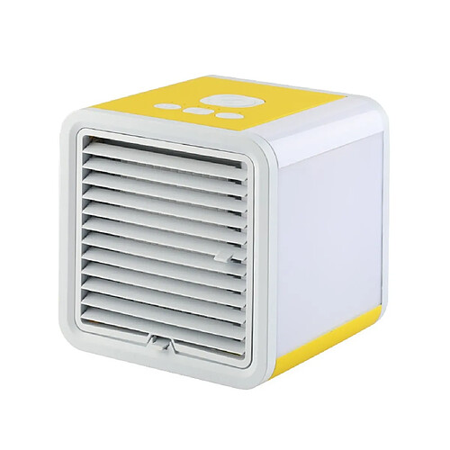 Mini ventilateur de refroidissement de climatiseur pour la maison de chambre à coucher - Jaune