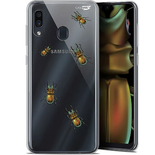 Caseink Coque arrière Samsung Galaxy A30 (6.4 ) Gel HD [ Nouvelle Collection - Souple - Antichoc - Imprimé en France] Petits Scarabés