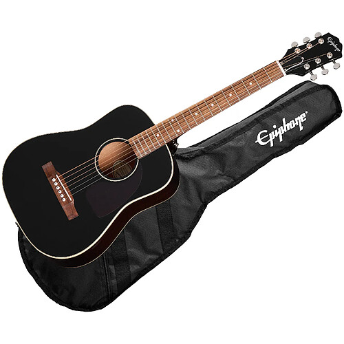 J-45 Express 7/8 Ebony + Housse Epiphone