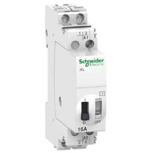 télérupteur - schneider - 16a - 2no - 48vca / 24vcc - schneider electric a9c30212