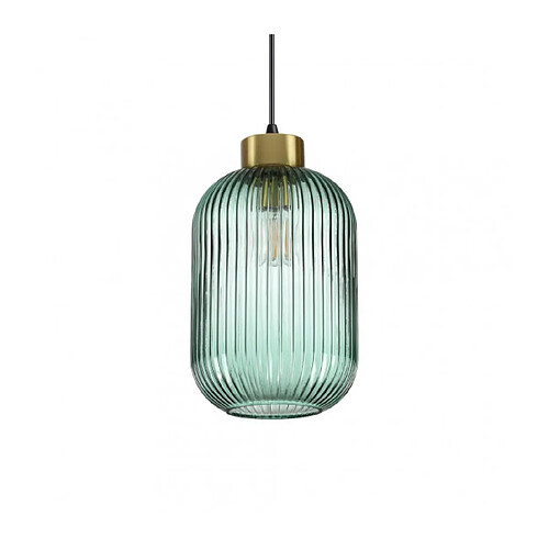 Ideal Lux Suspension design Mint-3 Verre Vert 1 ampoule 36cm