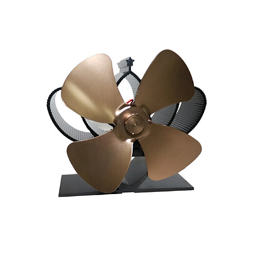 Wewoo YL201 Ventilateur de poêle à bois à haute température4 températuresmétal bronze