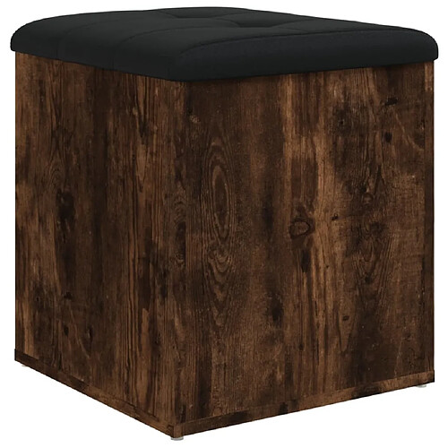 Maison Chic Banc de rangement | Meuble de rangement d'Entrée | Coffres d'Intérieur chêne fumé 42x42x45 cm bois d'ingénierie -MN70263