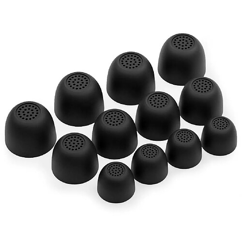 Okuli 12 x Écouteurs en Silicone Embouts d'oreilles pour Samsung Galaxy Buds FE Casque Écouteurs en Noir