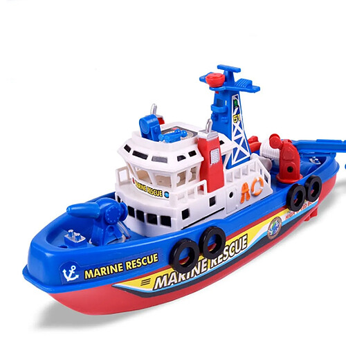 Universal Musique électrique Optical Boat Child's Rescue Boat Summer Water Spray Toys Navigation ANNIVERSAIRE DU Navire non longue | Toys de bain