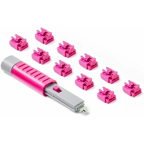 SMARTKEEPER ESSENTIAL 10x RJ45 Port Blockers+1x Lock Key Basic Pink