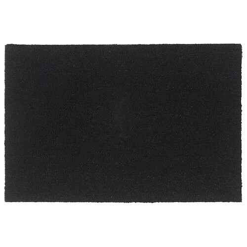 vidaXL Tapis de porte noir 60x90 cm fibre de coco touffeté