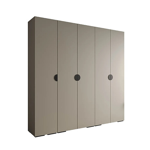 Abiks Meble Armoire Inova 4 À Portes Battantes 236,7/250/47 5 Portes (gris/nero)