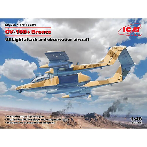 Icm Maquette Avion Ov-10d+ Bronco Light Attack And Observation Aircraft