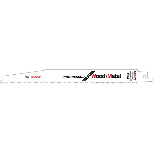 lame de scie sabre - s 3456 xf - progressor - pour bois et métal - bosch 2608654406