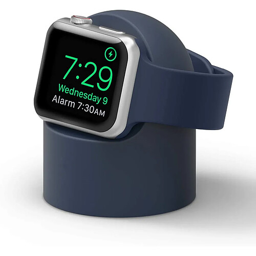 Chrono Support de charge conçu pour Apple Watch Compatible avec toutes les séries Apple Watch 44 mm / 42 mm / 40 mm / 38 mm [compatible avec le mode table de nuit],(bleu)