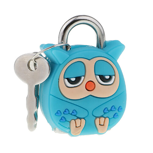 serrure de sécurité de mini cadenas de poupée de dessin animé mignon avec la clé pour le poussin d'enfants