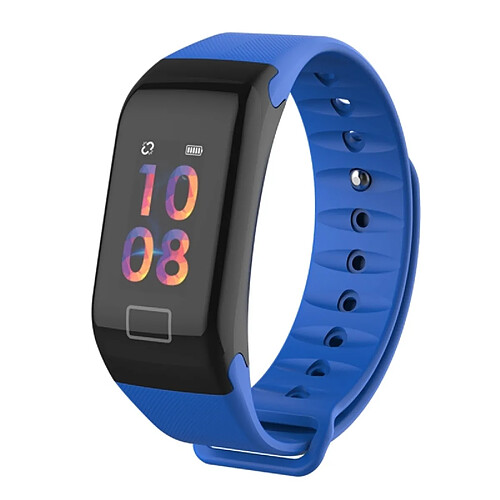 Wewoo Bracelet connecté Smartwatch Plus Tracker Fitness 0.96 pouce Smart Couleur, IP67 Étanche, Mode Sport Support / Moniteur de Fréquence Cardiaque / Pression Artérielle / Sommeil / Rappel d'Appel Bleu