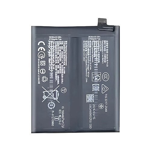 Avizar Clappio Batterie interne pour OnePlus 12 5G 5400mAh BLPA25 Noir