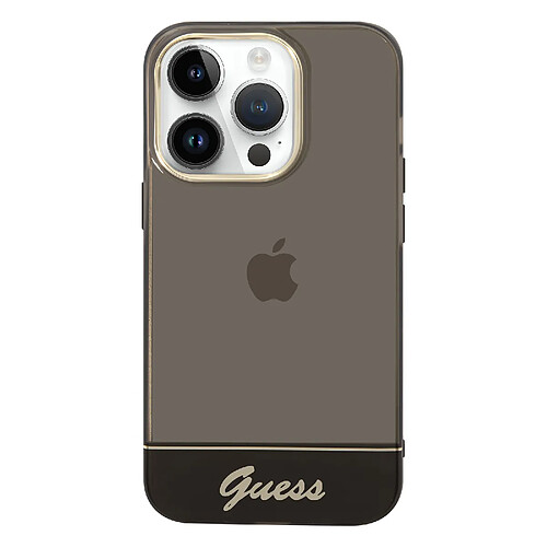 Guess Maroquinerie GUESS Coque iPhone 14 Plus - Noir Translucide