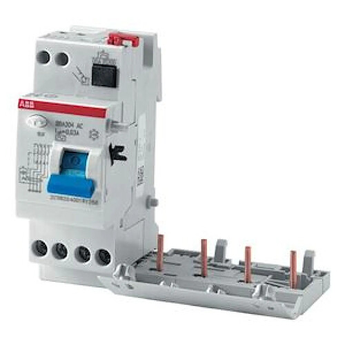 bloc différentiel - 4p - 63a - 300 ma - type ac - pour s200 - abb 452063