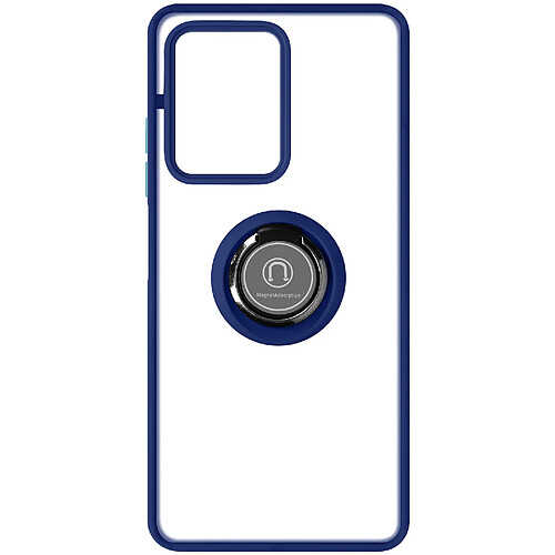 Avizar Coque pour Xiaomi Redmi Note 12 Pro 5G Bague Métallique Support Vidéo Bleu