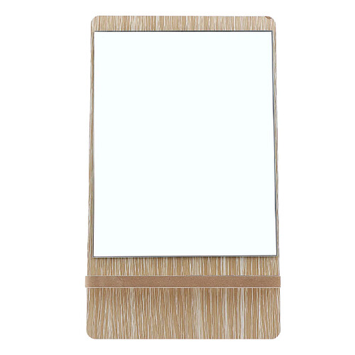 salle de bains rasage miroir de courtoisie debout en bois pliable