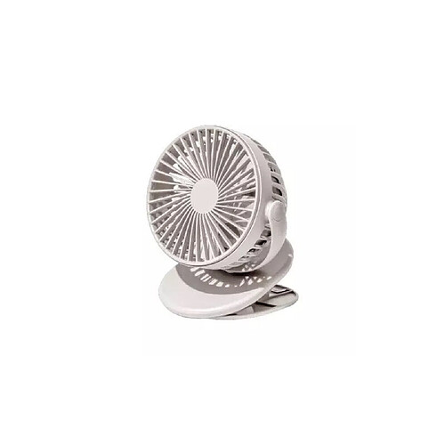 Clip Mini Fan F3 Pare-brise Portable Portable à 360 Degrés Maille Avant Amovible Rechargeable Gris