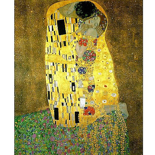 Clementoni Puzzle 1000 pièces : Klimt : Le Baiser (1908-1909)