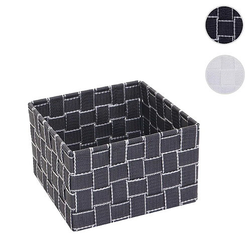 Mendler Panier de rangement HWC-C37, 12x19x19cm ~ gris foncé