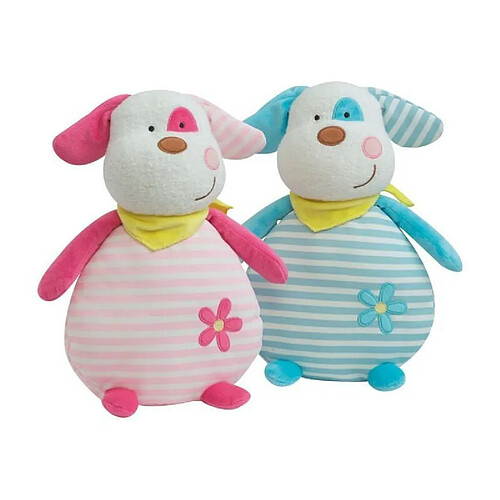 Jemini LUMINOU Peluche Chien raye - 30 cm - 2 styles