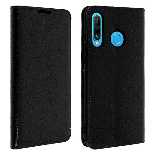 Avizar Étui Huawei P30 Lite Housse Folio Cuir Support Vidéo Noir