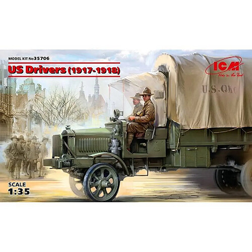 Icm Figurine Mignature Us Drivers (1917-1918)