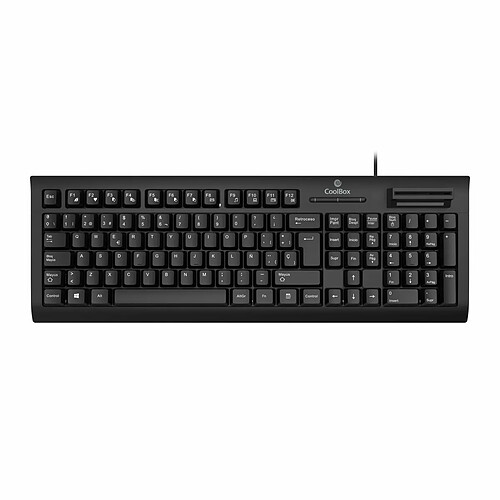 Clavier CoolBox COO-TEC03DNI Espagnol Qwerty Noir Espagnol