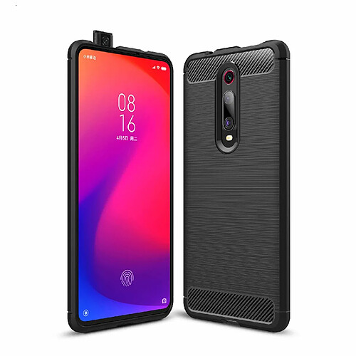 Xeptio Xiaomi Mi 9T / Mi 9T PRO (MI9T / Mi9T PRO) coque tpu brossée carbone noire