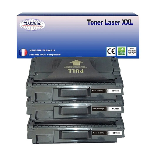 3 Toners compatibles avec Samsung ML-D1630A pour Samsung ML1630, ML1630W (ML-D1630A) - 2 000 pages - T3AZUR