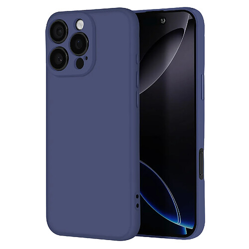 Avizar Coque pour iPhone 16 Pro Max Silicone Finition Mate Soft Touch Bleu Nuit