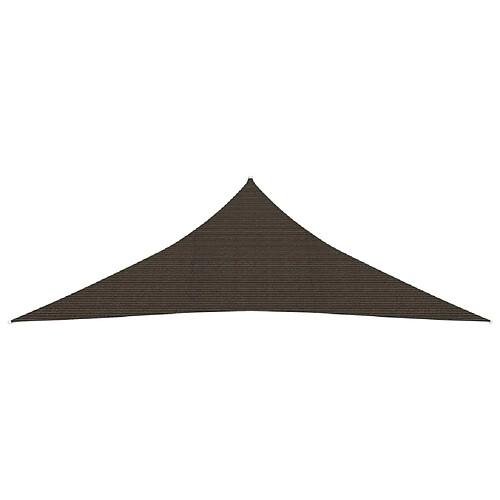 Maison Chic Voile d'ombrage | Voile de parasol | Toile d'ombrage 160 g/m² Marron 5x5x6 m PEHD -MN85895