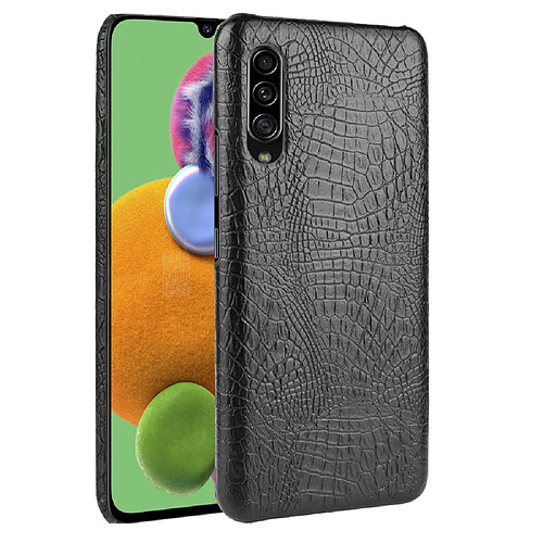 Wewoo Coque Rigide Pour Galaxy A70s antichoc Crocodile Texture PC + Etui en PU Noir