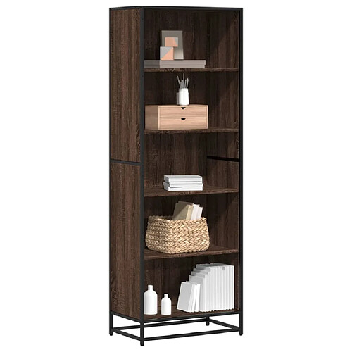 vidaXL Bibliothèque chêne marron 60x35x170,5 cm bois d'ingénierie