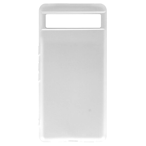 Avizar Coque Google Pixel 6a Silicone Gel Flexible Fine et Légère blanc translucide