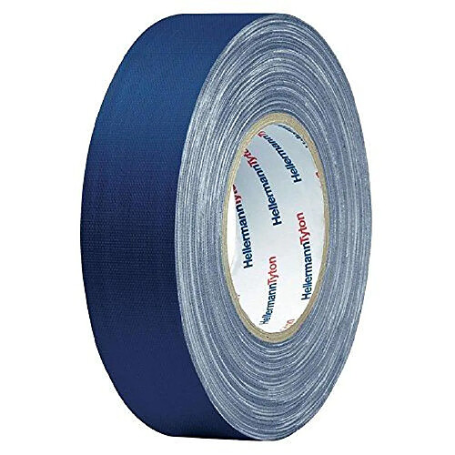 Ruban adhésif tissé HelaTape Tex HellermannTyton 712-00200 bleu (L x l) 10 m x 19 mm caoutchouc 1 rouleau(x)