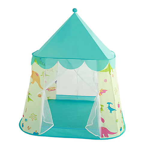 Enfants Jouer Tente Portable Pliant Playhouse Château Fée Cubby Jouer Maison Bleu