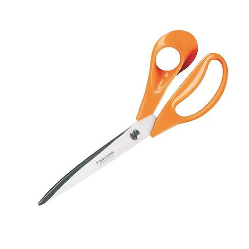 Ciseaux droitiers bouts pointus Fiskars 25 cm oranges