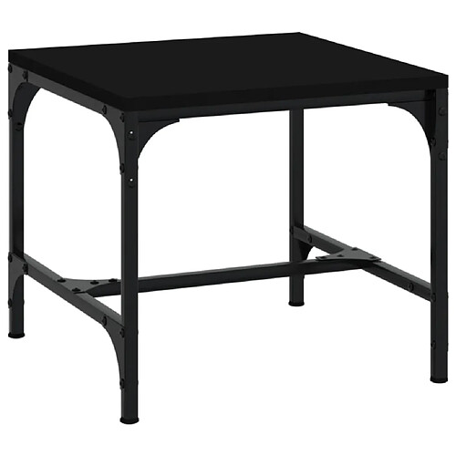 ComfortXL Table D'appoint Noir 40x40x35 Cm Bois D'ingénierie