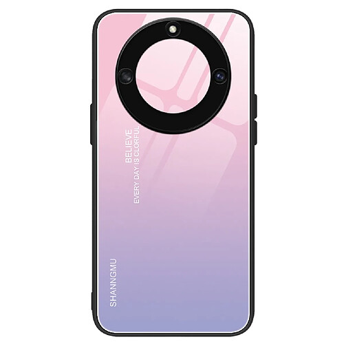 Coque en TPU anti-rayures, anti-choc, anti-décoloration pour votre Honor X40 5G - dégradé rose violet