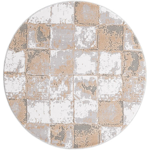 Hadorn Tapis 125x125 beige Davos Cube