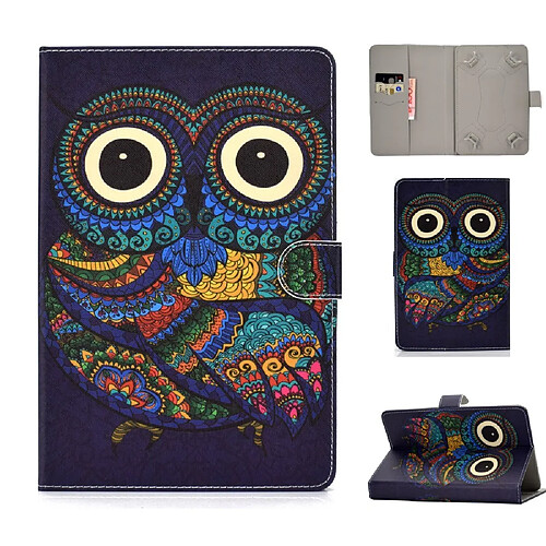 Etui en PU impression de modèle universel hibou pour votre Tablet 7 pouces