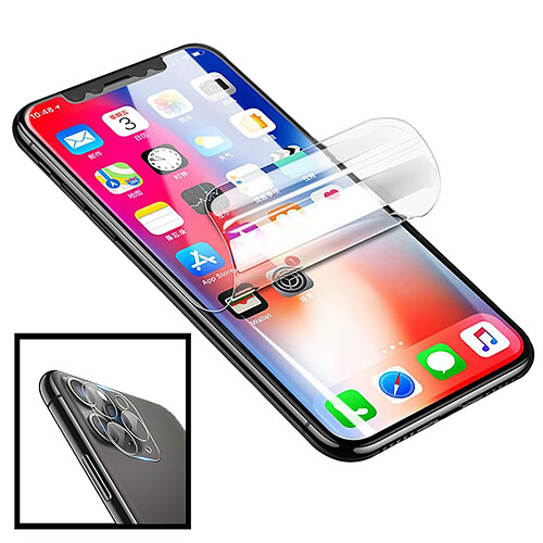 PHONECARE Kit Film Hydrogel Full Coque Avant + Film Caméra Arrière pour Apple iPhone XS Max