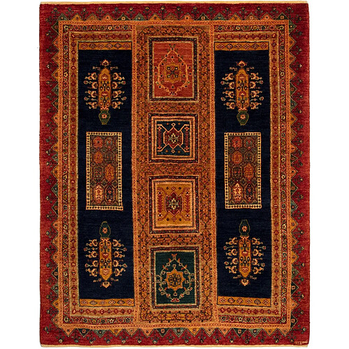 Vidal Tapis de laine 190x148 brun Kashkuli