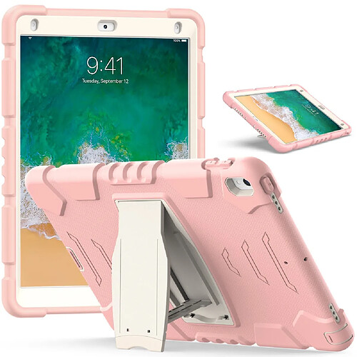 Coque en TPU + Silicone Résistant aux impacts avec béquille Rose Sakura pour votre Apple iPad Pro 10.5 pouces (2017)/iPad Air 10.5 pouces (2019)