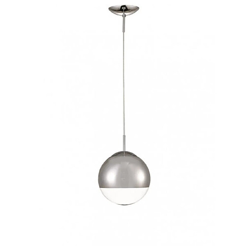 Luminaire Center Suspension Miranda Chrome poli 1 ampoule 45cm