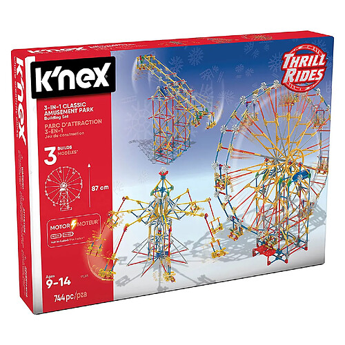 Knex Jeu de construction K'nex : Thrill Rides : Parc d'attraction 3 en 1